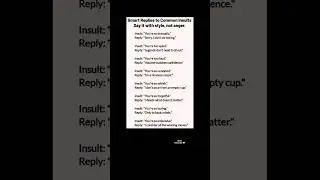 8 Smart Replies To Must Give😲 #shorts #ytshorts #love #trending #psychology #subscribe #trend