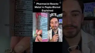 There&rsquo;s METAL in Pepto Bismol? Not to worry though! #pharmacist #pharmacy #doctor #nurse #shorts