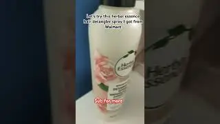 Try this herbal essence hair detangler spray with me