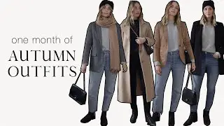 A month of CHIC and SIMPLE autumn outfits | Autumn capsule wardrobe