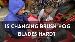 How to replace brush hog blades?