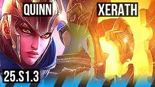 QUINN vs XERATH (MID) | Rank 3 Quinn, 17/2/12, 6 solo kills, Legendary | KR Grandmaster | 25.S1.3