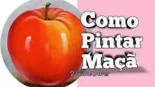 Como Pintar Maçã Simples (Daiane Alves) Arte No Tecido #pintura#passoapasso#artesanato#