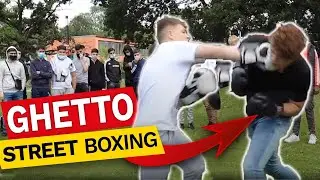 STREET BOXEN IN DER GEF&Auml;HRLICHSTEN GEGEND HAMBURGS 🥊 | EINER GEGEN ALLE..😱