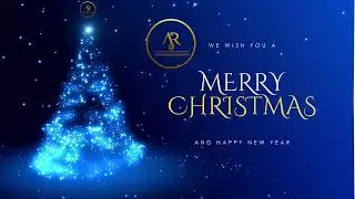 A&R White Blue and Yellow Modern Animated Christmas Greeting Video