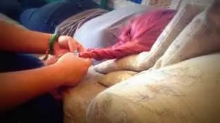 ASMR *Play with my hair & Tickle my back*