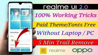 How to Use Any Paid Theme Free for Realme/Oppo Theme Store| Realme Ui 2.0 Paid theme/Font Use Free