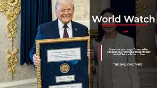 Great honour, says Trump after Venezuela's Machado presents her Nobel Peace Prize to him