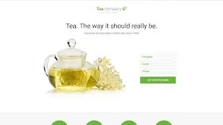Tea Company - Drink Store Clean HTML Landing Page Template by RockThemes - 58269