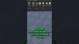 How To Add Text To A Part In Roblox Studio #roblox #robloxgamedesign #tutorial #robloxstudio