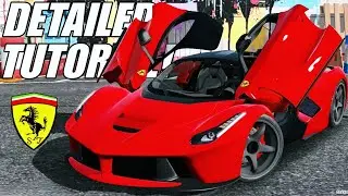 Ferrari Realistic Detailed Logo Design Tutorial | LaFerrari | Car Parking Multiplayer