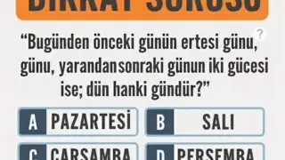 dikkat sorusu  ⚠