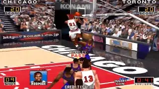 NBA Play By Play - Konami Hornet System - Chicago Bulls x/Vs. Toronto Raptors - Gameplay [HD 60 FPS]