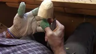 Carving A Native American Bust With Shield   Part 1