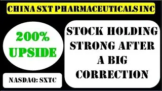 China SXT Pharmaceuticals Inc Stock holding strong after a big correction - sxtc stock #chinasxt