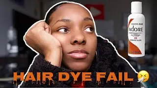 Dyed My Hair Using Adore Semi Permanent Hair Color 39 (ORANGE BLAZE!!)  *BAD IDEA*