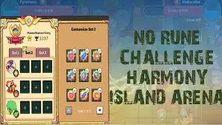 I ATTEMPTED THE NO RUNE CHALLENGE IN THE HARMONY ISLAND ARENA | Prodigy
