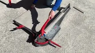 Small side cut on a full body porcelain tile