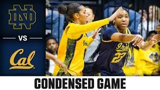 Notre Dame vs. Cal Condensed Game | 2025-26 ACC Women's Basketball