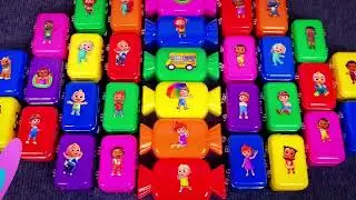 Cocomelon Toy Slime: Look Pinkfong, JJ, TomTom, YoYo, Cody & Friends with Mini Suitcase! ASMR
