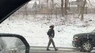 Jan 17 2025 accident, Heavy Snowfall, Bronx River Parkway, NY
