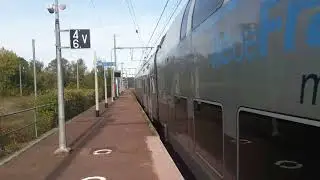 Z 57000 IDFM en gare de Maisse (91) ,D&eacute;part