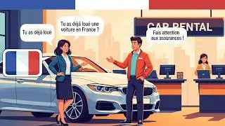 Learn French with Easy French Listening Practice Dialogue: Renting a Car in France 🚗