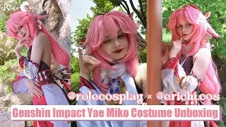 【Yae Miko Cosplay】Unboxing Costume from RoleCosplay