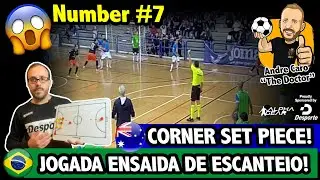 JOGADA ENSAIADA DE ESCANTEIO DE FUTSAL | FUTSAL CORNER SET PIECE #7