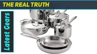 Tramontina 10-Piece Stainless-Steel Cookware Set: Best Affordable Tri-Ply Cookware