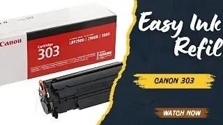 Canon 303 Cartridge Ink Refill at Home | Easy & Safe Method 💉🖨️#Canon303 #InkRefill #PrinterRepair