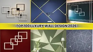 Modern Geometric Wall Painting Designs | Luxury Home Interior Ideas 2026#WallPainting#walldesign 