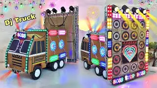 Mini Dj Truck Dj Setup Loading At-New home by cardboard dj truck kese banaye | mini dj dj wala gadi