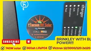 Установка солнечных батарей и литиевой батареи 560 Ач в автодоме Brinkley RV | Система Victron + ...