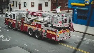 FDNY - Tower Ladder 146 Responding in Greenpoint, Brooklyn