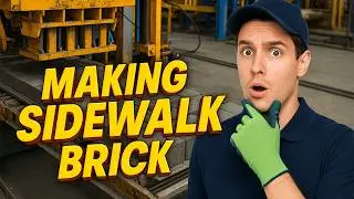 Korea&rsquo;s High Speed Factory Manufacturing Sidewalk Bricks for Urban Use