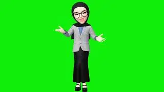 GREEN SCREEN 3 GAYA GURU MUSLIMAH BERBICARA