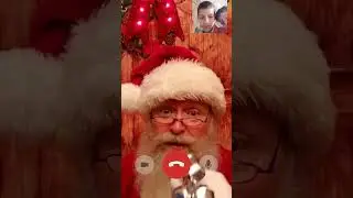 Santa close prank video call