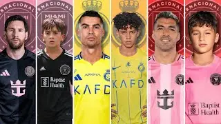Comparison: Ronaldo vs Messi vs Su&aacute;rez vs Ronaldo Jr vs Thiago Messi vs Benjam&iacute;n Su&aacute;rez