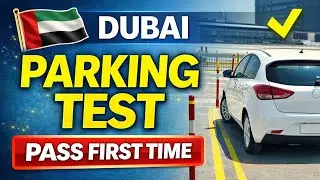 SMART YARD PARKING TEST , love proper pass in first time #dubaidrive #driving #trending #viral #2026