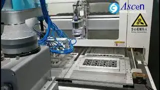 PCB router milling depaneling separator machine connect robot arm for auto pick up the PCB panel