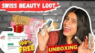 Swiss Beauty Loot 😱 Under ₹999 | Buy 3 Get 5 FREE 🎁 | Unboxing & Honest Review
