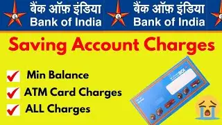Bank of India saving account min balance charges | BOI bank Minimum balance charges 2025