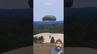 parachute jump 🙏|| #military #army #helicopter #aviation #militarypowe #automobile #gaming