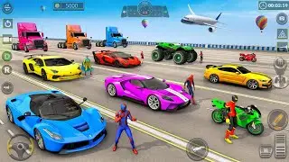 Crazy Car Stunt Driving Game - Car Crazy Impossible Car Mega Ramp Racer -  Android Gameplay video