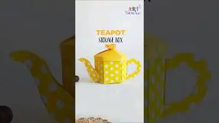 How to Make a Teapot-Shaped Storage Box from Paper #shorts #viral #craft #homedecor