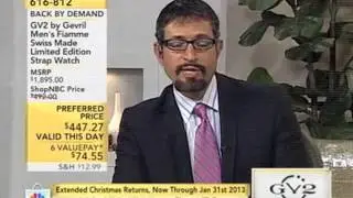 Steven Jay on ShopNBC presenting Gevril Swiss Timepieces