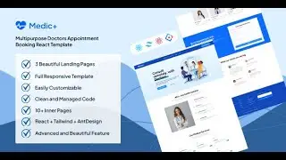 Medic+ Doctors Appointment Booking React Template - Sale on Template Monster