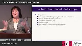 Positive Behavior Support: What Parents Need to Know! Part 8 - Indirect Assessment - An Example