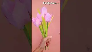 Diy Tulip flower's 🌷 #diy #artscraft #diycrafts #craft